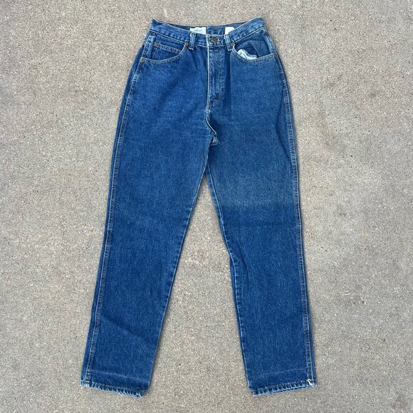Vintage 80s Chic High Rise Wedgie Fit Straight Leg Mom Jeans Size 11 - Picture 2 of 6